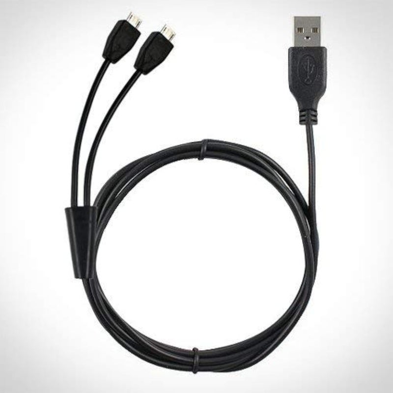 Omnihil 10 Feet Dual Micro-USB Splitter Cable- Power up to Two Micro USB Devices at Once